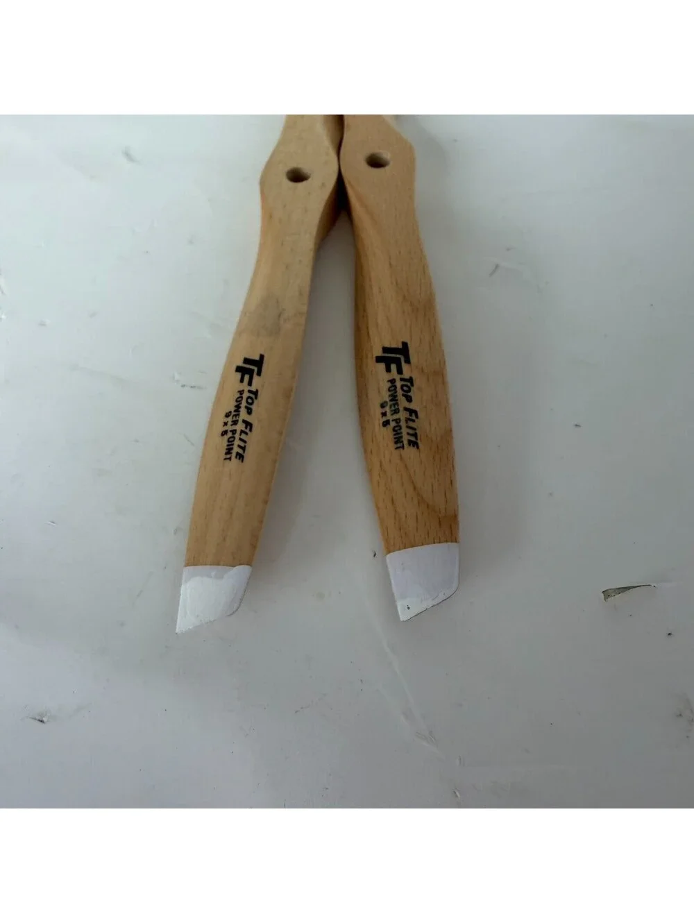Top Flite 9x5 Power Point Wood Propeller RC Model Airplane Set of 2 New
